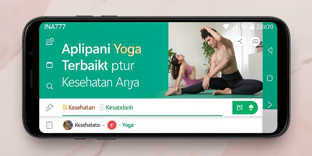 Antarmuka intuitif aplikasi INA777 untuk latihan Yoga.