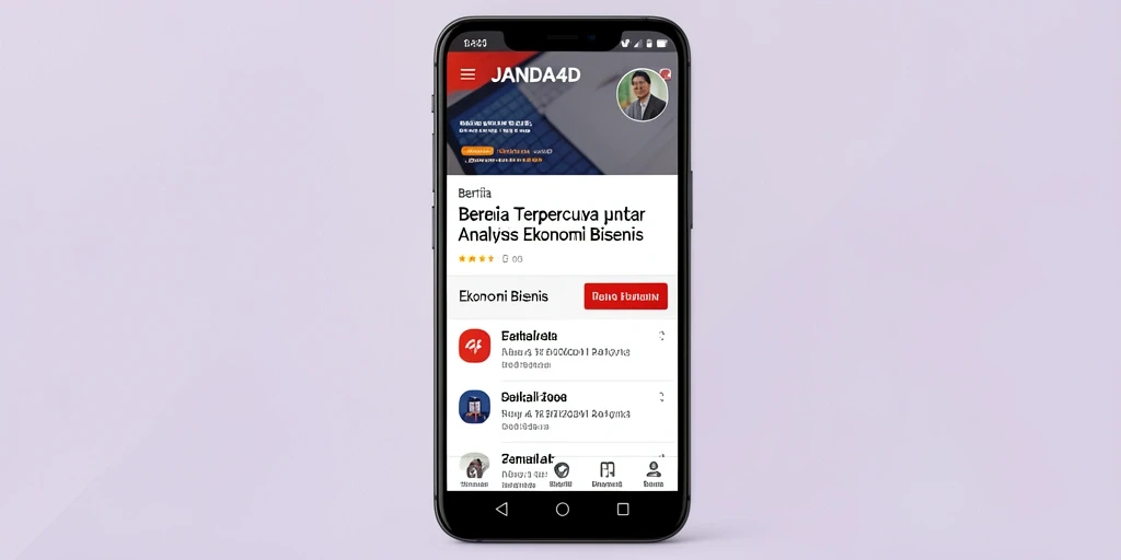 Tampilan antarmuka aplikasi JANDA4D yang intuitif dan informatif.