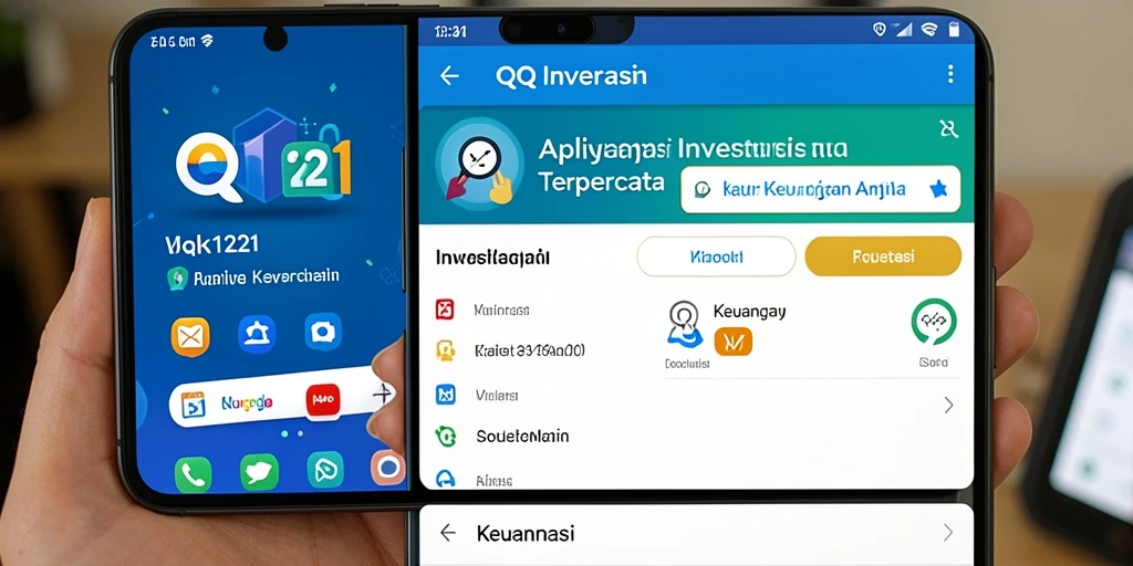 Tampilan antarmuka pengguna QQ1221 yang memudahkan navigasi investasi.