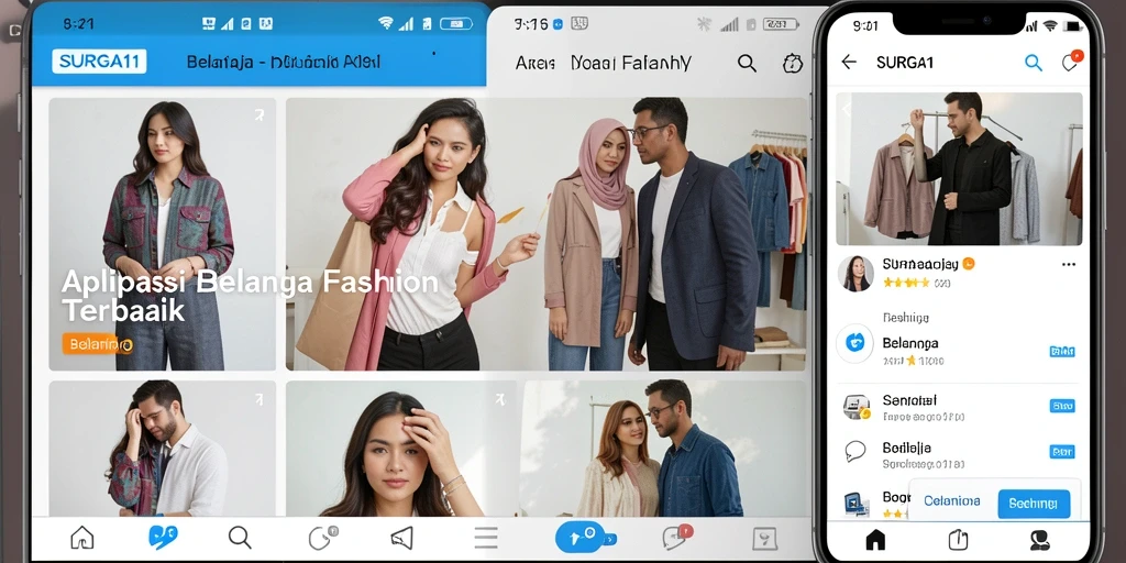 Tampilan antarmuka aplikasi SURGA11 yang modern dan user-friendly.