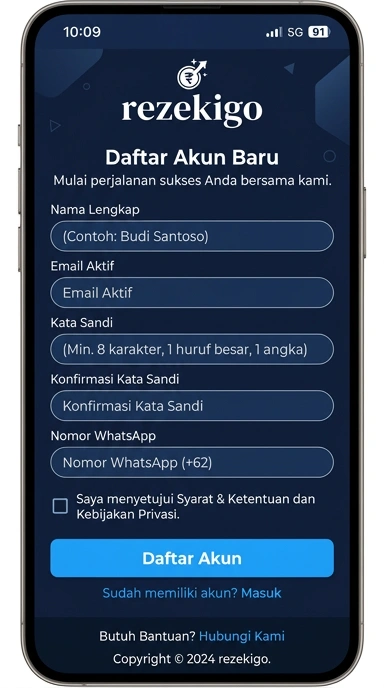 Panduan Lengkap Daftar Akun Rezekigo